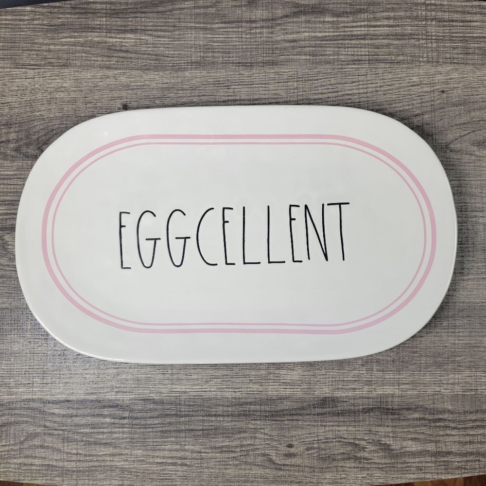 Rae Dunn Artisan‎ Collection Eggcellent Oval Serving Platter